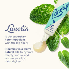 Lanolips 101 Multipurpose Ointment applied on dry lips