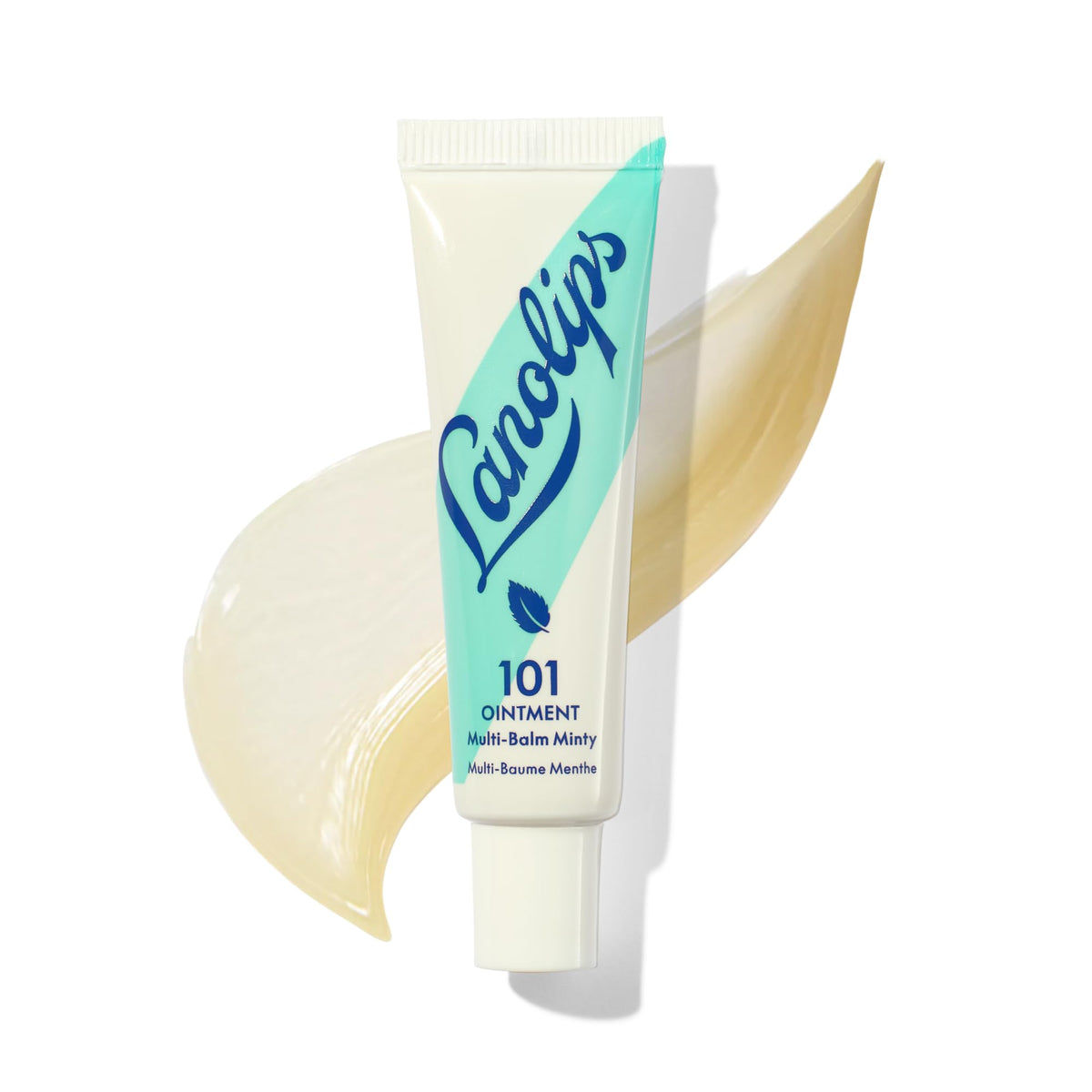 Lanolips 101 Multipurpose Ointment front view, peppermint flavour