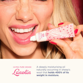 Lanolips 101 Ointment open showing the balm texture