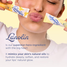 Lanolips 101 Ointment Raspberry Shortcake on a wooden table