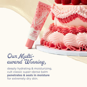 Lanolips 101 Ointment Raspberry Shortcake packaging side view