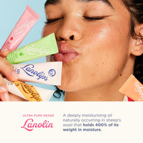 Lanolips Multipurpose Ointment Strawberry 0.35 oz texture close-up