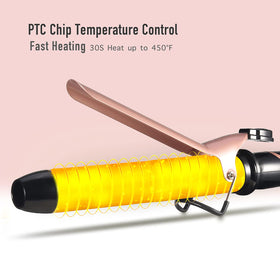LANVIER curling iron with 360° swivel power cord