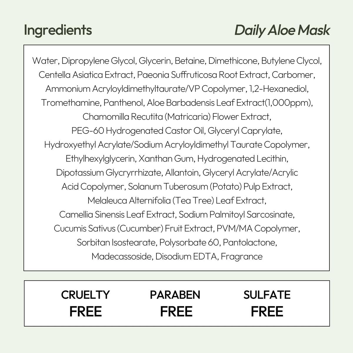 LAPCOS Aloe Sheet Mask in use with cucumber slices