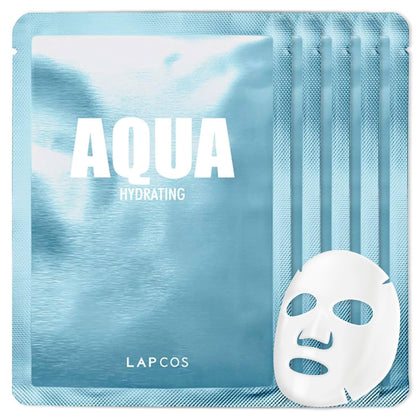 LAPCOS Aqua Sheet Face Mask Pack of 5 front view