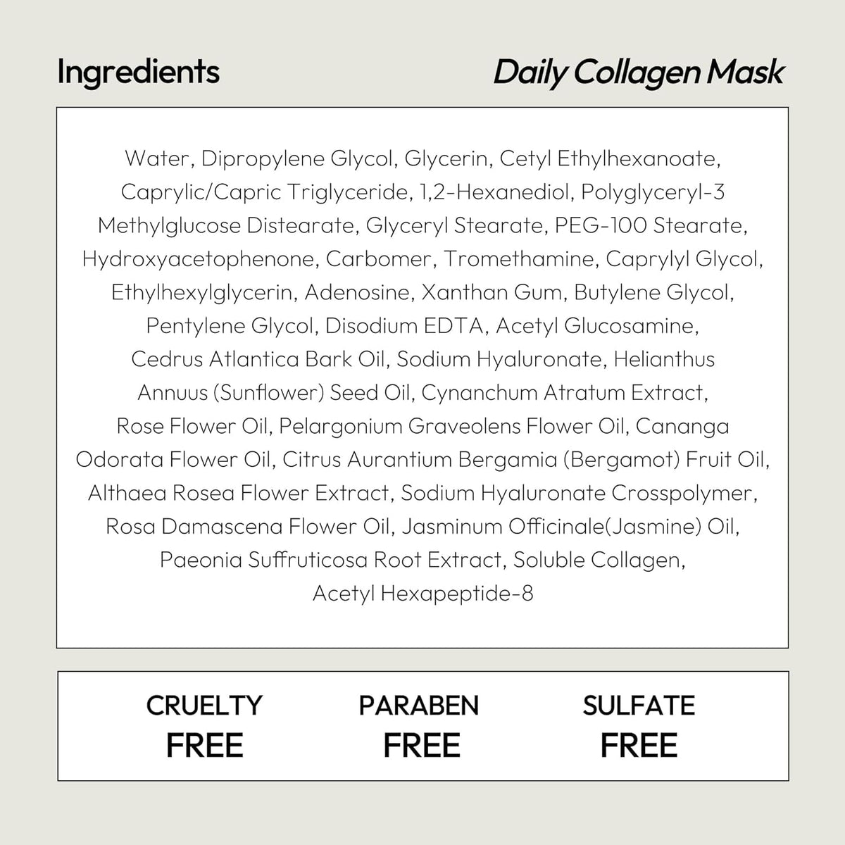 LAPCOS Collagen Sheet Mask in use during a skincare routine