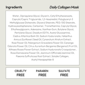 LAPCOS Collagen Sheet Mask in use during a skincare routine