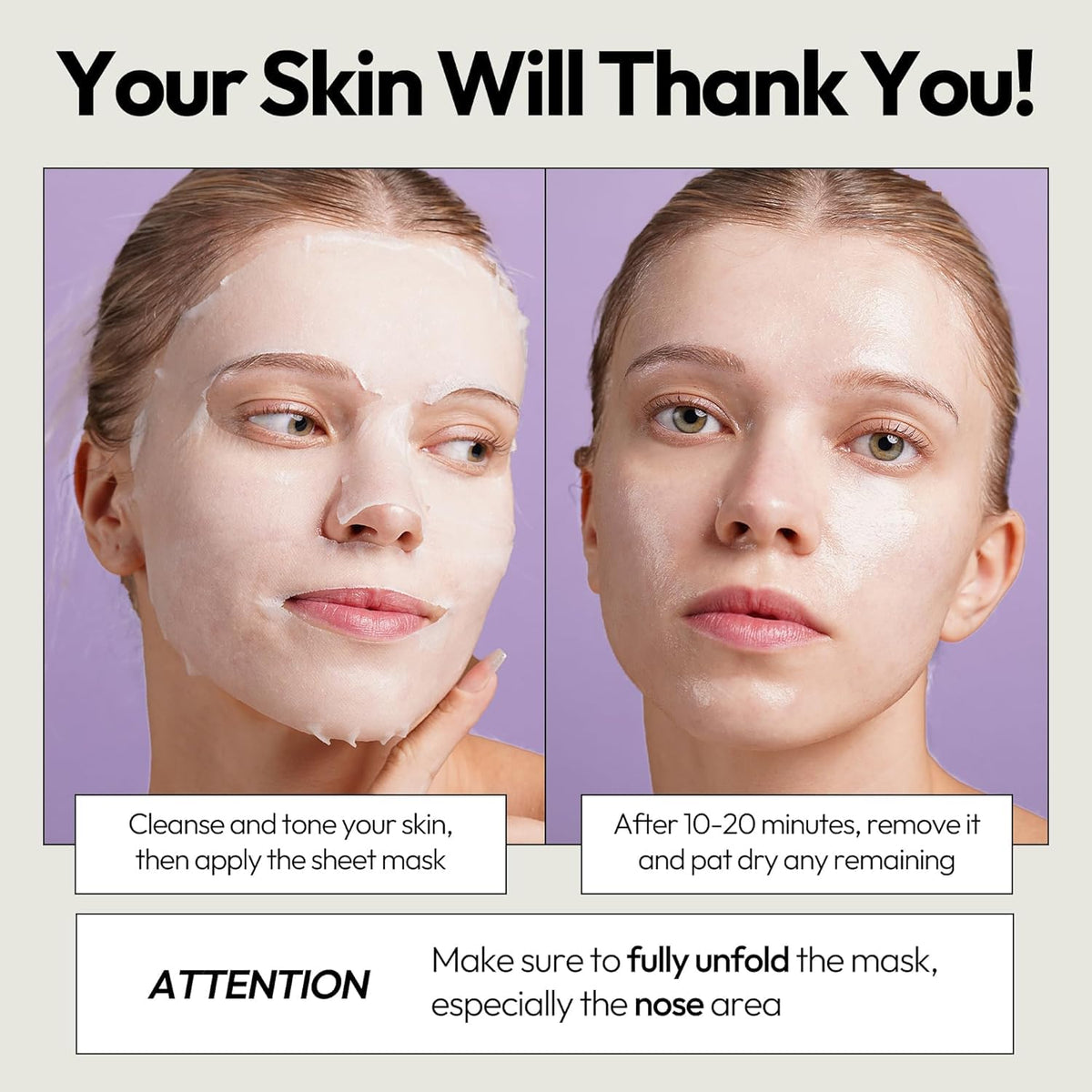 LAPCOS Collagen Sheet Mask on a bathroom counter