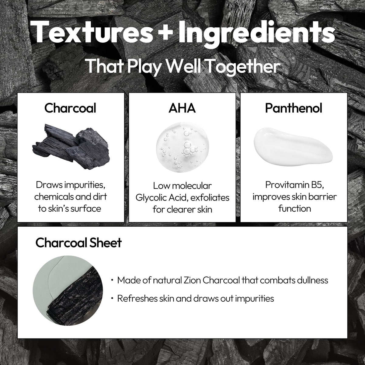 LAPCOS K Beauty Charcoal Sheet Mask application on model