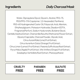 LAPCOS K Beauty Charcoal Sheet Mask with fresh ingredients