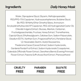 LAPCOS K Beauty Honey Sheet Mask in hand with serum dripping