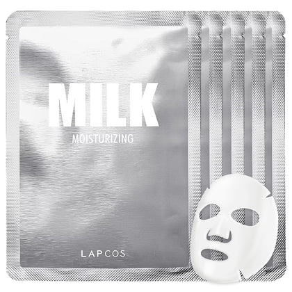 LAPCOS K Beauty Milk Sheet Masks pack of 5 front view