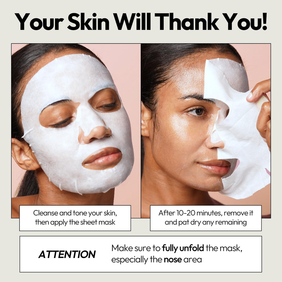 LAPCOS Pearl Sheet Mask on a bathroom counter
