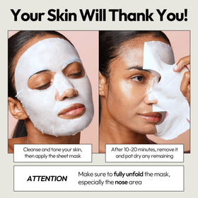 LAPCOS Pearl Sheet Mask on a bathroom counter