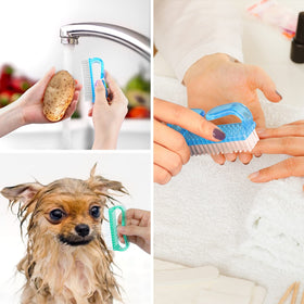 Larbois Handle Grip Nail Brush for cleaning fingertips
