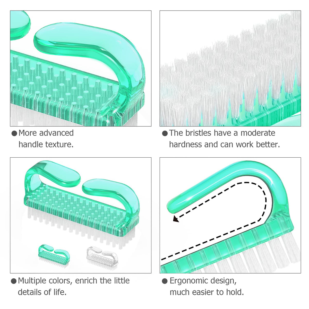 Larbois Handle Grip Nail Brush showing comfortable grip