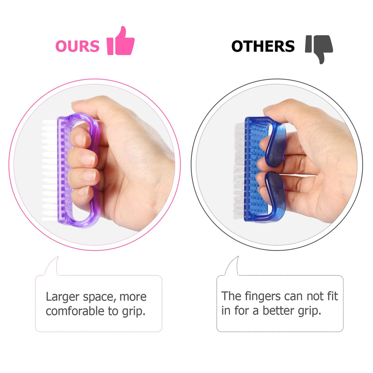 Larbois nail brush bristles close-up