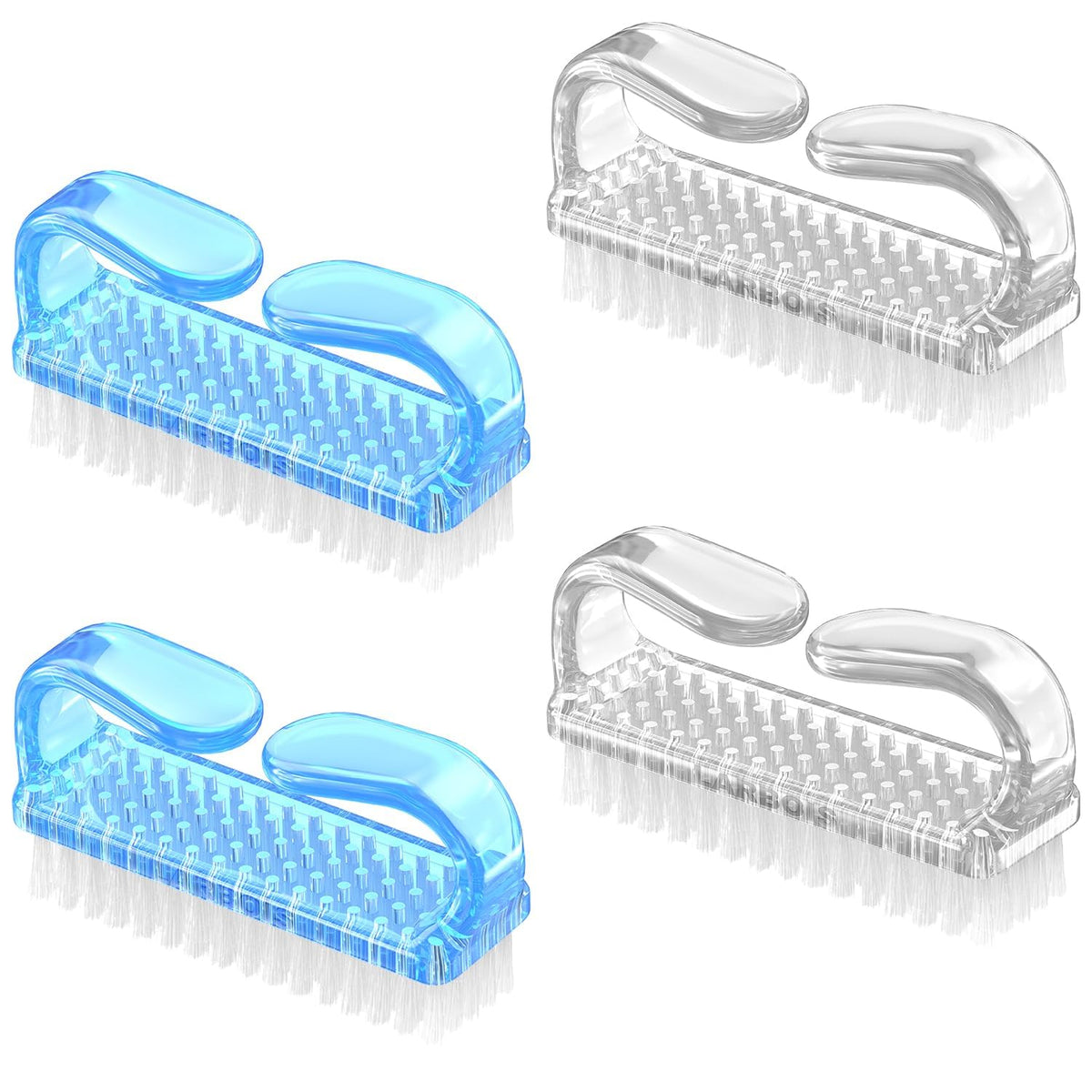 Larbois Nail Brush Cleaner Kit 4 Pack front view