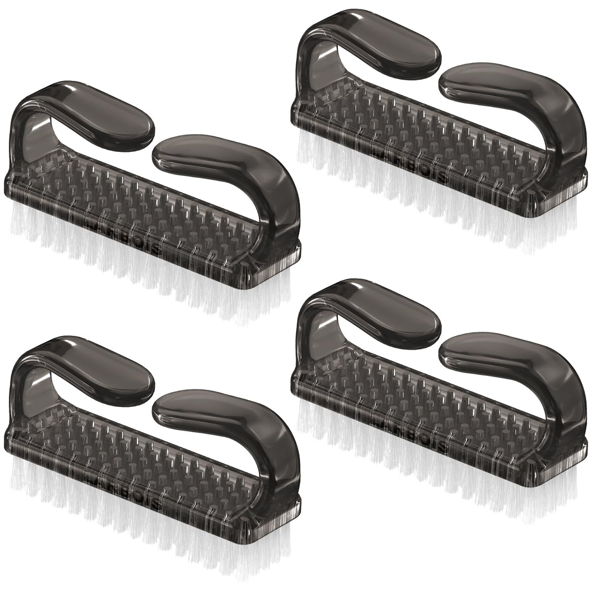 Larbois Nail Brush Cleaner Kit front view with four brushes