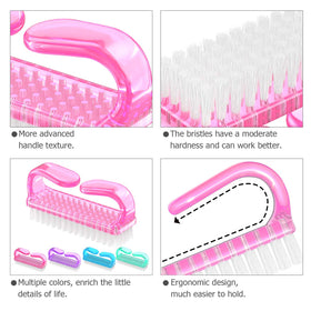 Larbois Nail Brush in use on fingernails