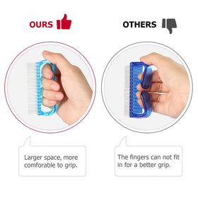 Larbois Nail Brush set displayed on a bathroom counter