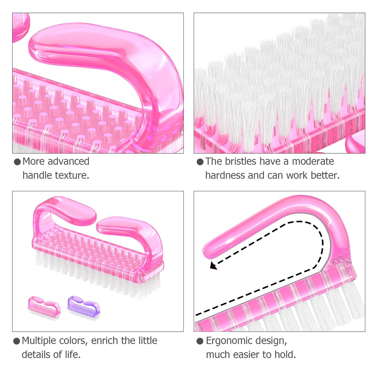 Larbois nail brushes in a travel bag
