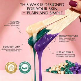 Large and medium wooden applicators from the GIRLEARLE waxing kit