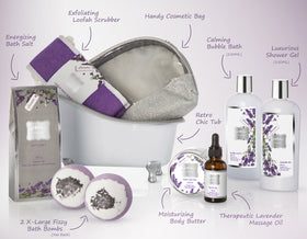 Large bath bombs included in the LOVERY set