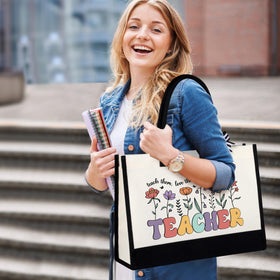 Large capacity tote bag from JSTUMB Teacher Appreciation Gift Set