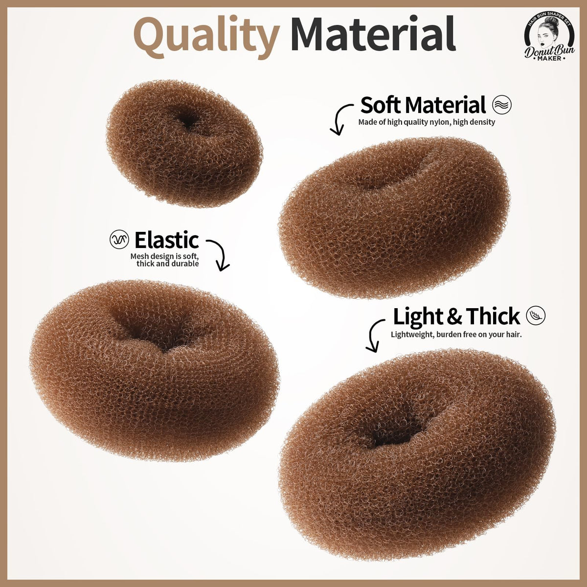 Large donut bun maker from Teenitor, 9cm size