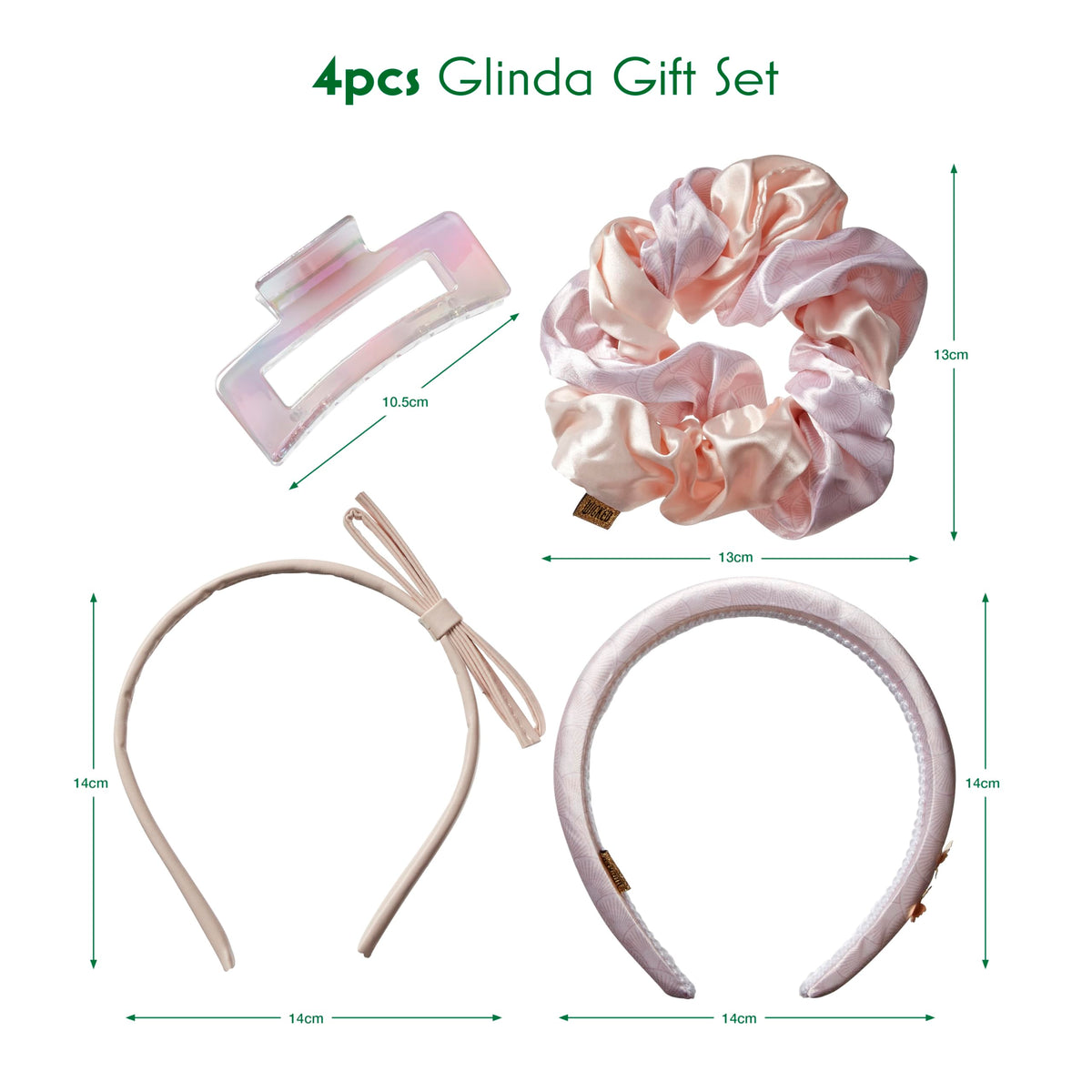 Large open-cut claw clip with iridescent pastel rainbow finish
