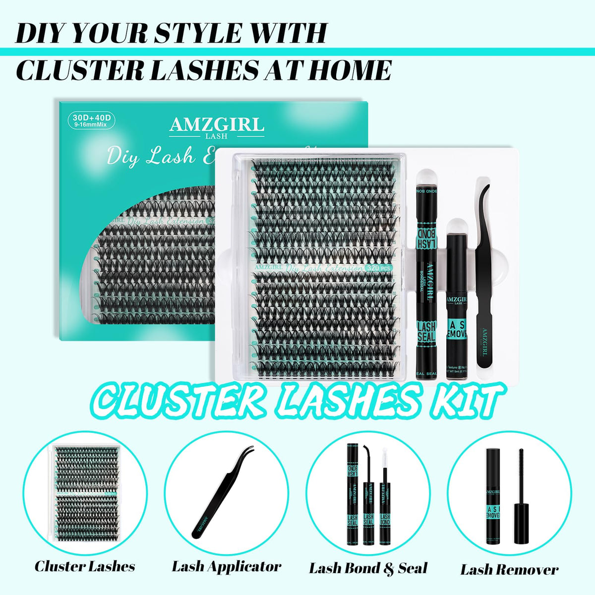 Lash bond and seal included in AMZGIRL LASH kit