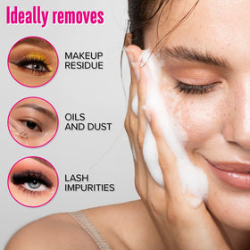 Lash cleaning brush and rinsing bottle from STACY LASH