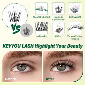 Lash tweezers for easy application of lash clusters
