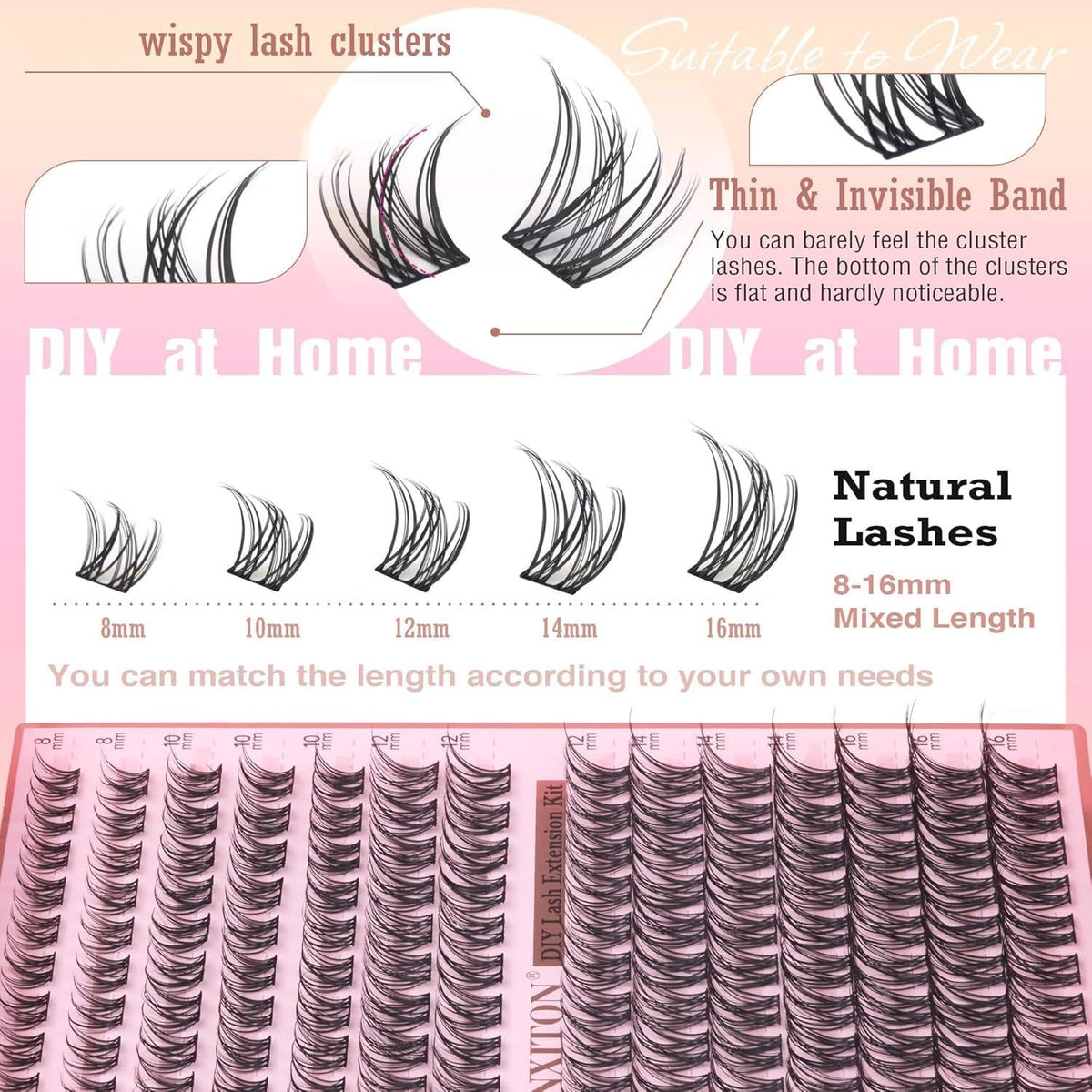 Lash tweezers from FANXITON Lash Clusters Kit
