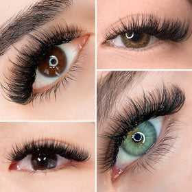 LASHVIEW eyelash extensions with soft black PBT material