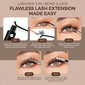 LASHVIEW Lash Bond and Seal Kit back view