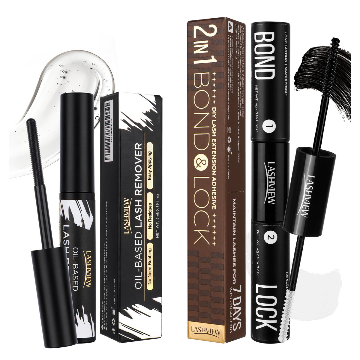 LASHVIEW Lash Bond and Seal Kit front view with packaging