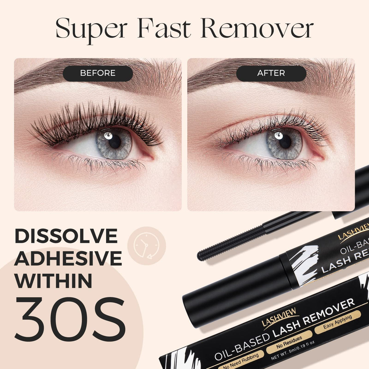 LASHVIEW Lash Bond and Seal Kit on a vanity
