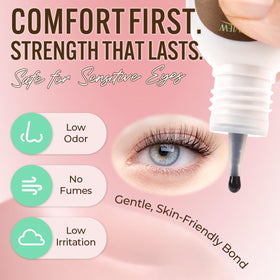 LASHVIEW Lash Cluster Glue & Remover Kit contents laid out