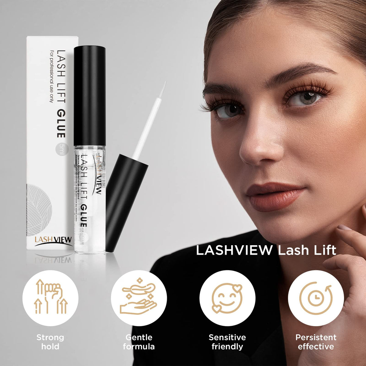 LASHVIEW Lash Lift Glue 2pcs with tools