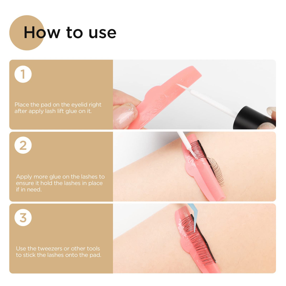 LASHVIEW Lash Lift Glue 5ML bottle with silicon pads