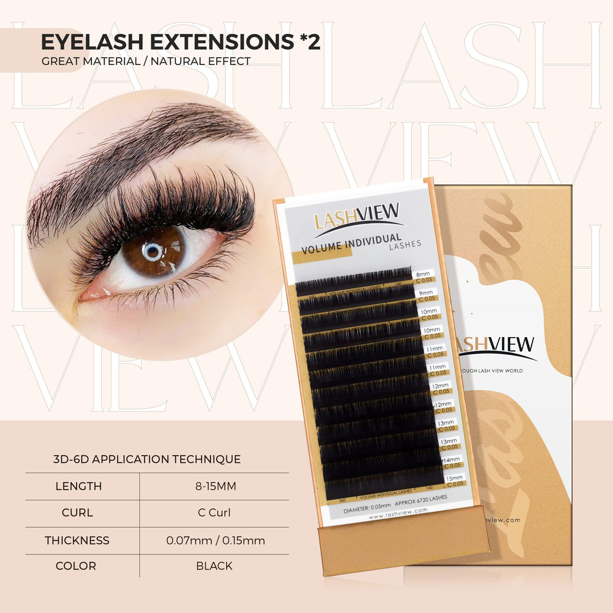 LASHVIEW lash mapping stickers and glue rings