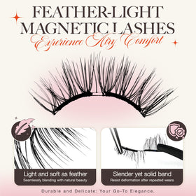 LASHVIEW Magnetic Eyelashes applied on model