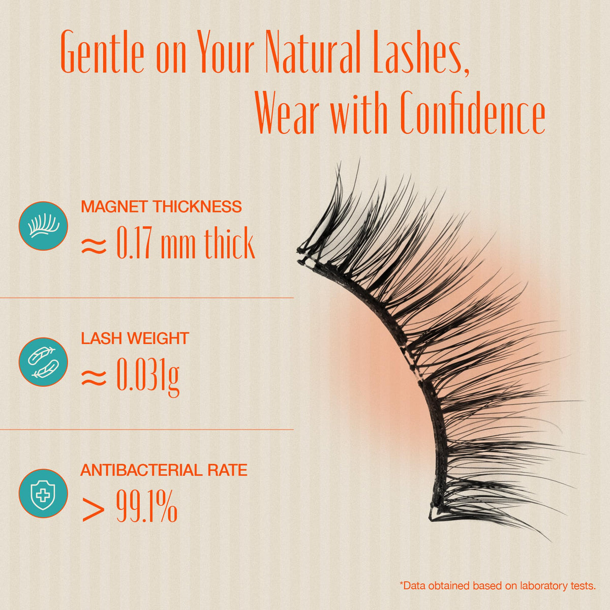 LASHVIEW Magnetic Eyelashes in compact travel box