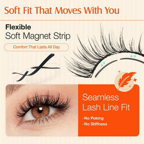 LASHVIEW Magnetic Eyelashes in sleek packaging