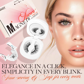 LASHVIEW Magnetic Eyelashes natural look on eyes