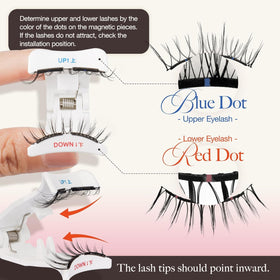 LASHVIEW Magnetic Eyelashes natural look side view