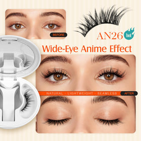 LASHVIEW Magnetic Eyelashes side view in compact case