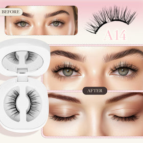 LASHVIEW Magnetic Eyelashes soft natural look close-up